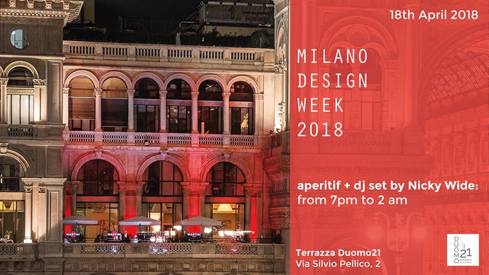 Terrazza Duomo21 for Milan Design Week 2018