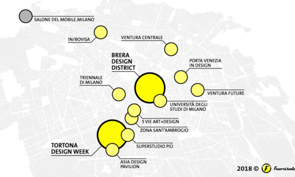 Le zone del Fuorisalone