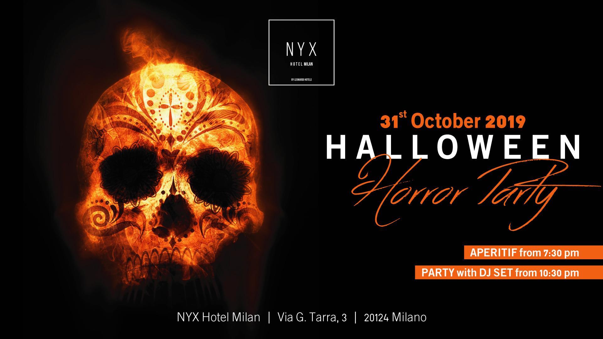 Halloween 2019 Milano - Hotel Nyx Horror Party