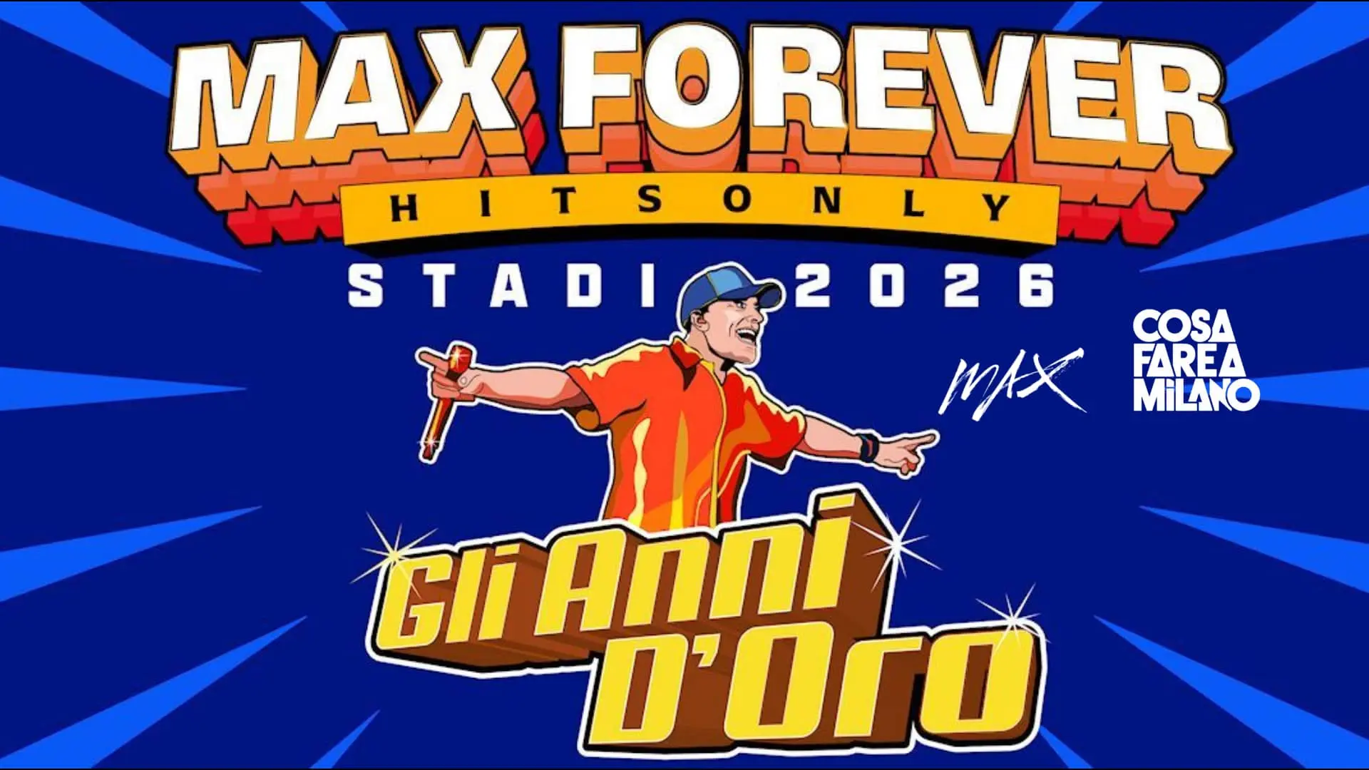 Max Pezzali San Siro 2026: Date 11 e 12 Luglio, Biglietti e Scaletta