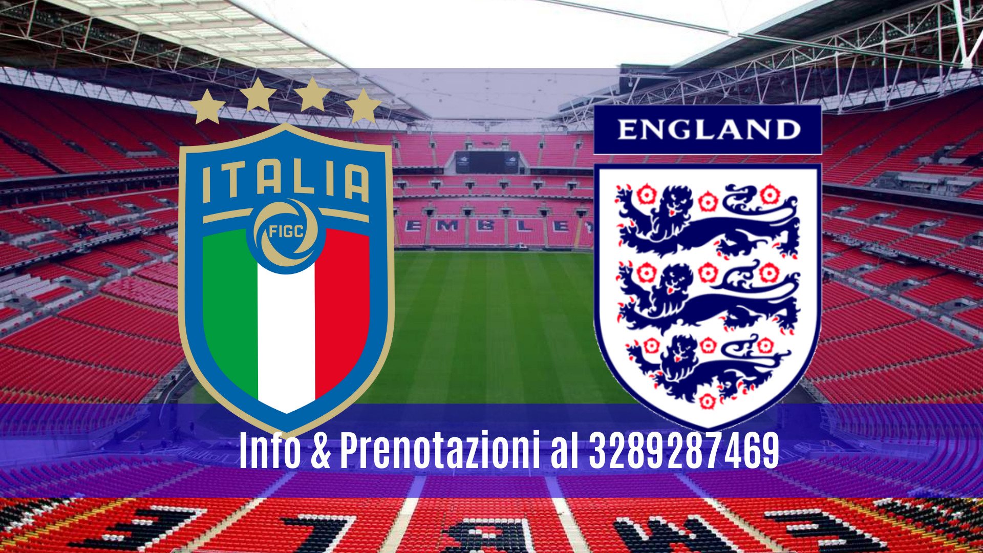 ITALIA-INGHILTERRA | Tutte le ns.proposte per vedere la partita!!
