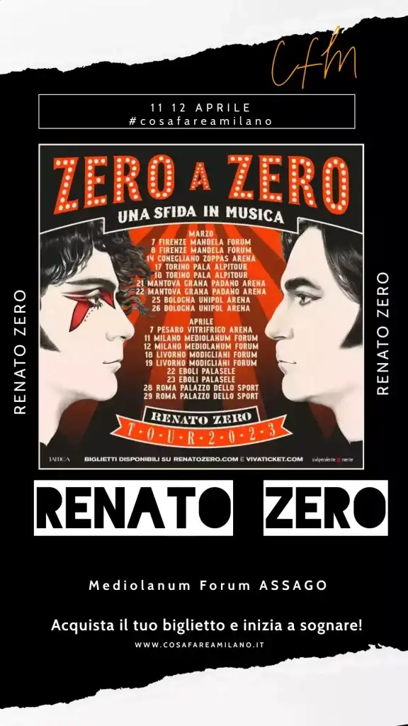 Renato Zero in Concerto a Milano