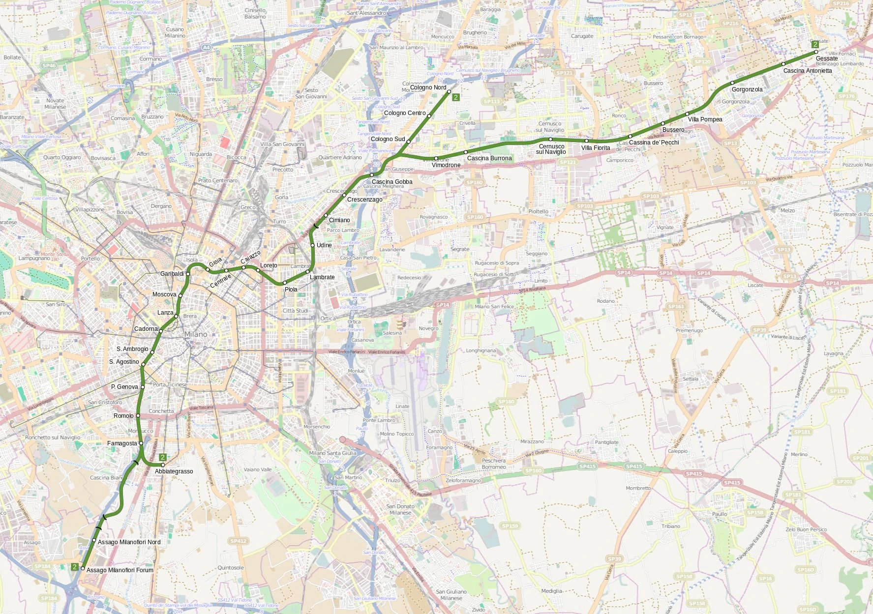 Metro M2 Milano