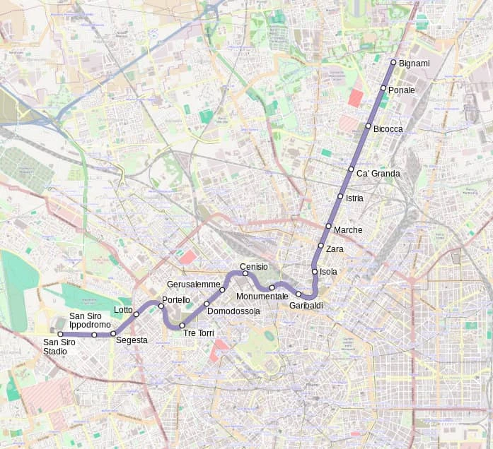 Metro M5 Milano