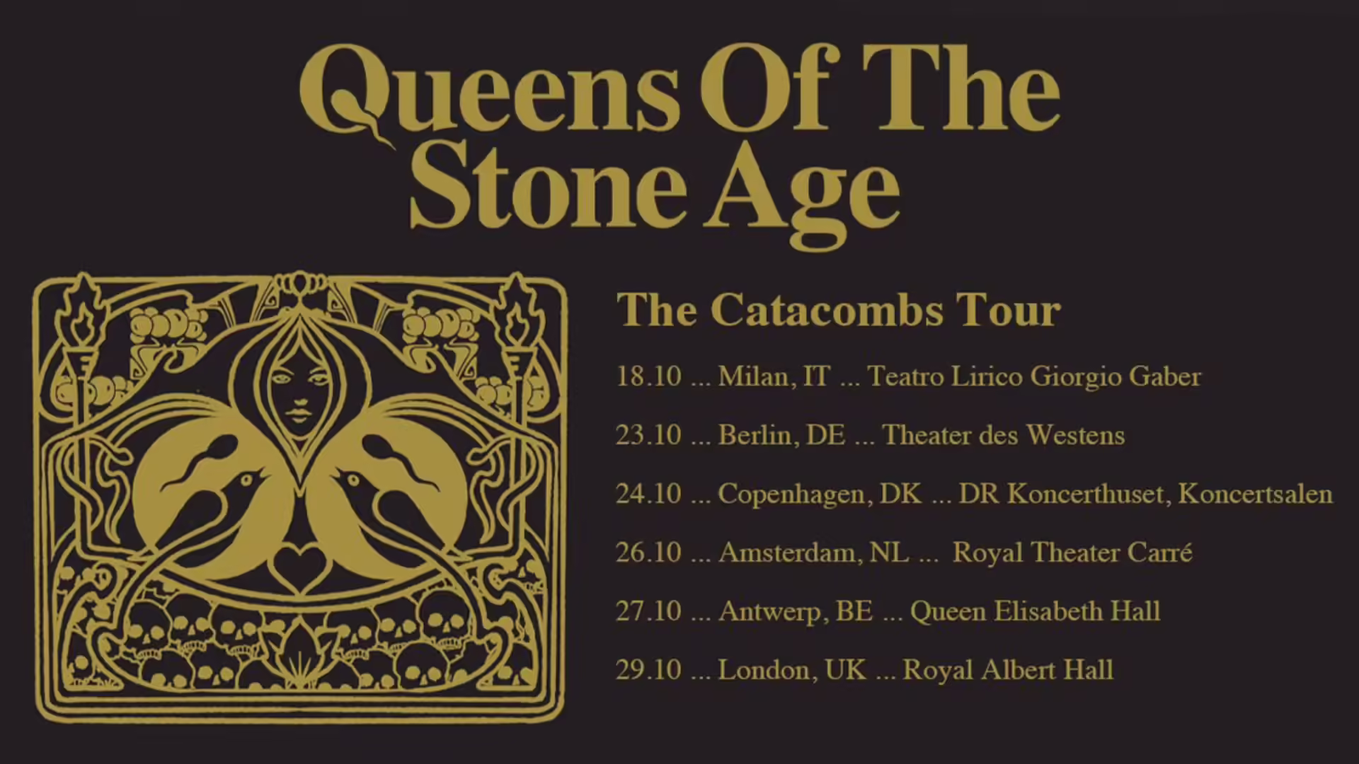 Queens of The Stone Age - The Catacombs Tour: Biglietti in Vendita dal 18 Luglio 2025