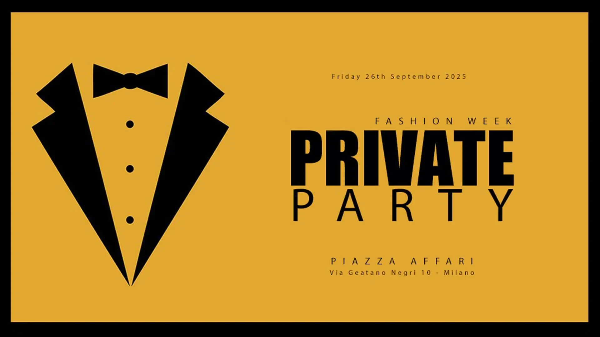 MFashion Week | PRIVATE PARTY in PIAZZA AFFARI