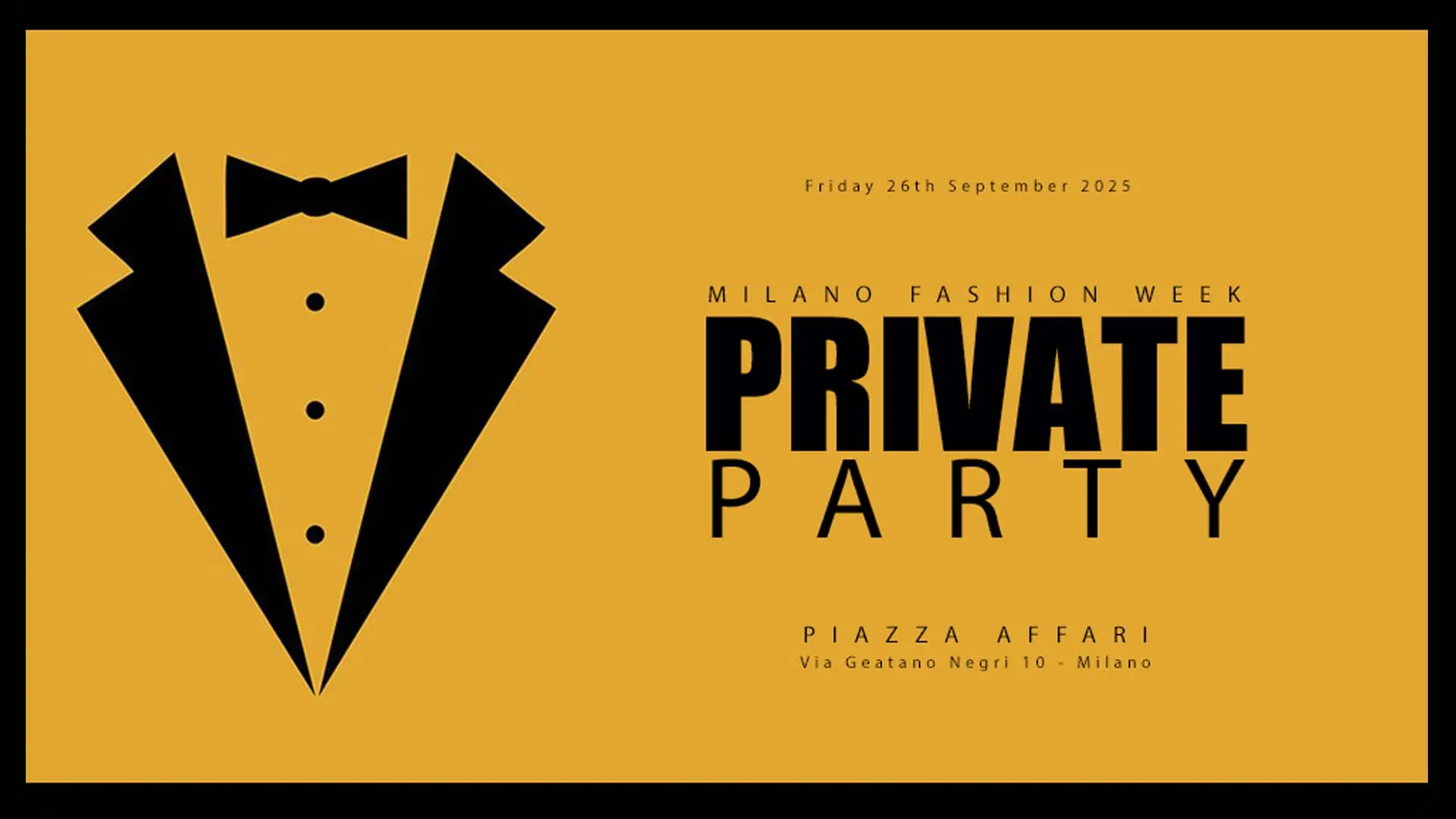 Milano Fashion Week | PRIVATE PARTY in PIAZZA AFFARI