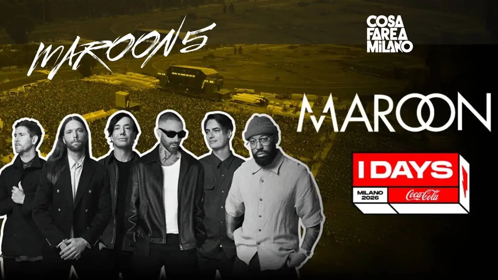 Maroon 5 in concerto a Milano 2026: data, biglietti e info