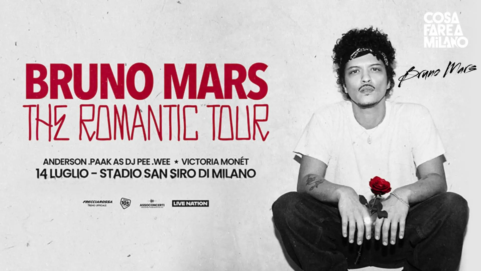 Bruno Mars in concerto a Milano nel 2026: Biglietti, Data e Info San Siro