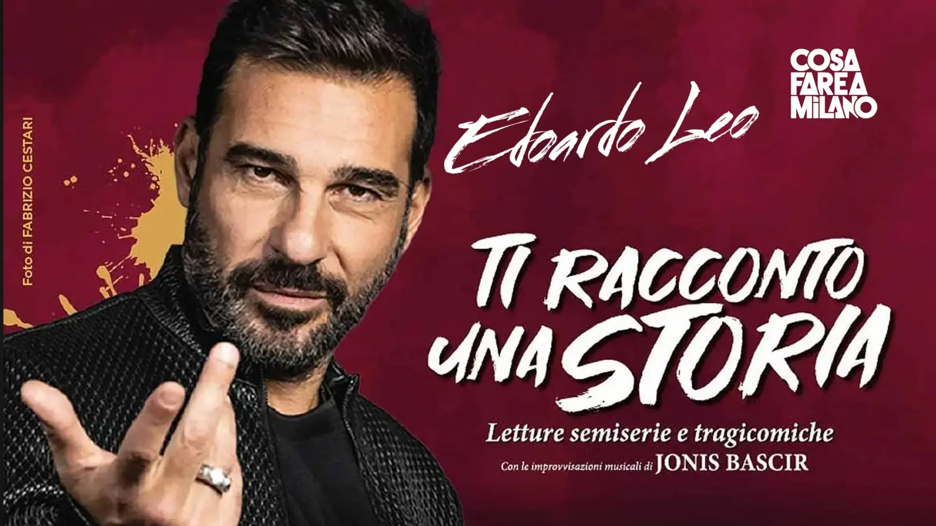 Edoardo Leo a Milano 2026: Ti racconto una storia al Teatro Lirico