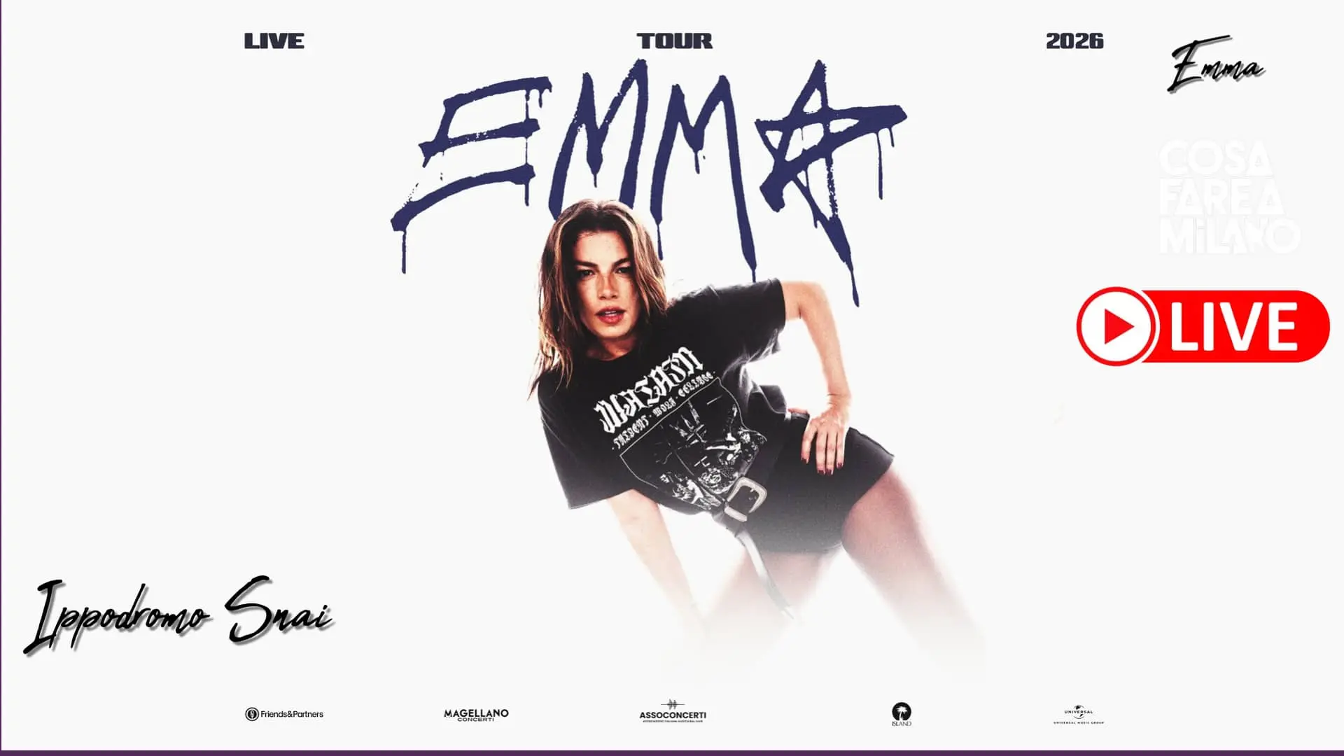 Emma a Milano 2026: Concerto all'Ippodromo San Siro, Biglietti e Info