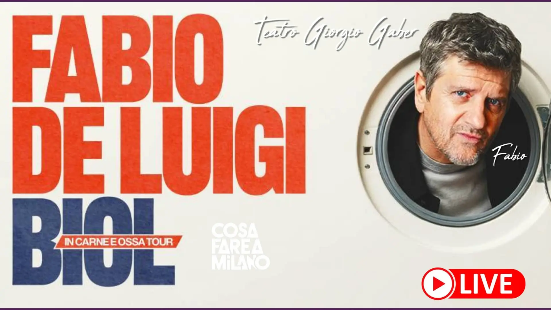 Fabio De Luigi Giorgio Gaber Milano