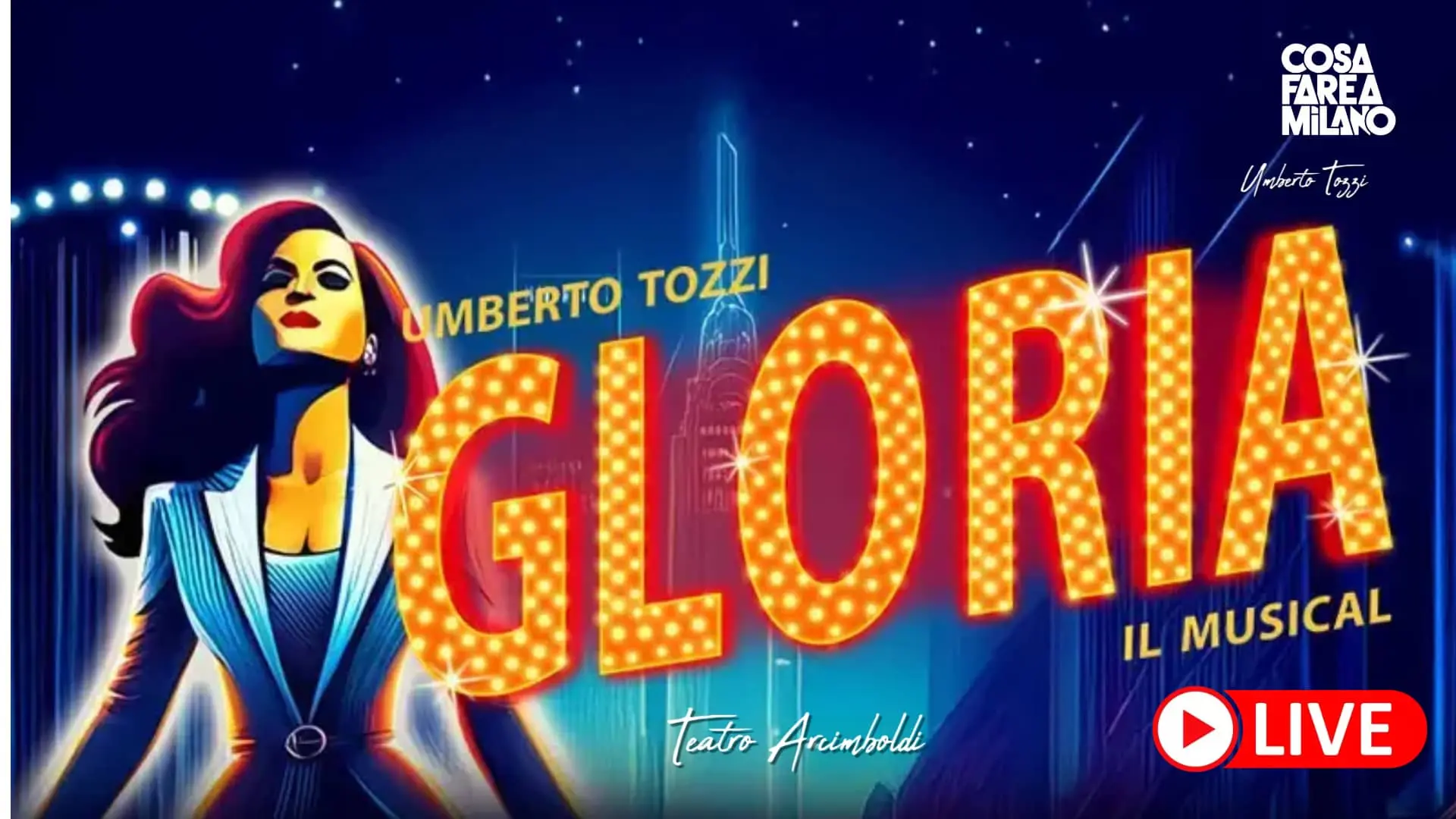 Gloria - Il Musical 2026/2027: Date, Biglietti e Info Musical Umberto Tozzi