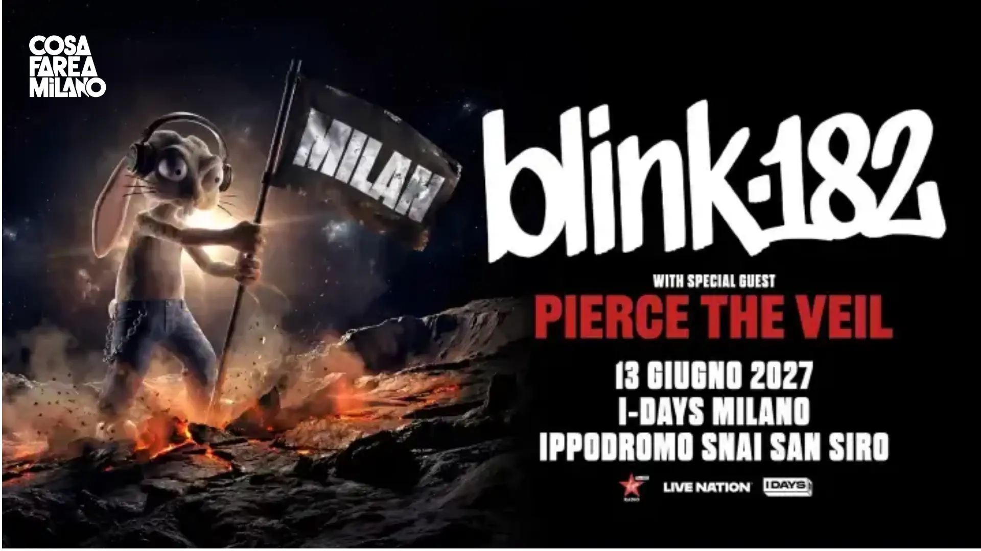 Blink-182 a Milano: l'energia del pop-punk all'Ippodromo Snai San Siro